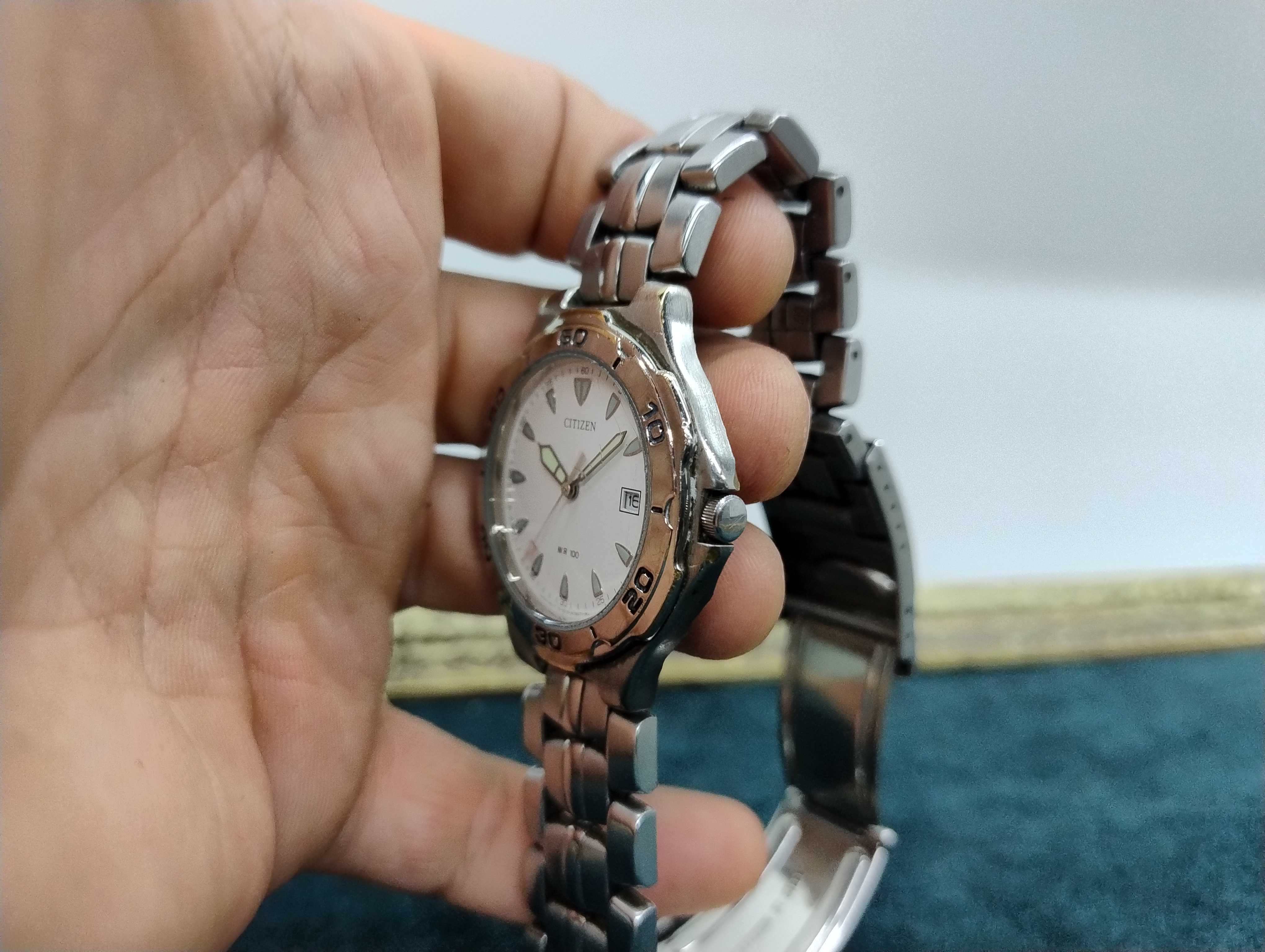 Oryginalny Zegarek Citizen WR 100 jak Nurek stalowy model Vintage !