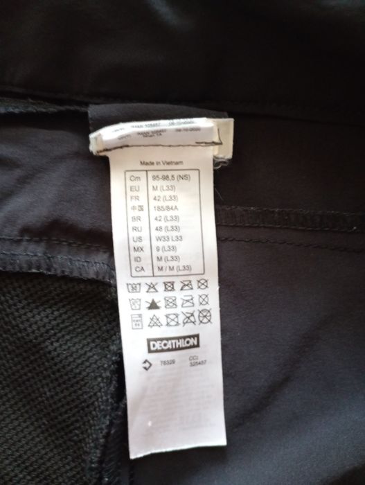 Spodnie trekkingowe Decathlon odpinane nogawki rozmiar L