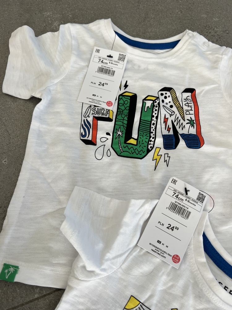 3pak koszulek dziecięcych Reserved 74