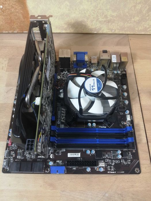 Płyta główna MSI B85M-G43 + karta graficzna MSI N660 2GD5 + alpine 11