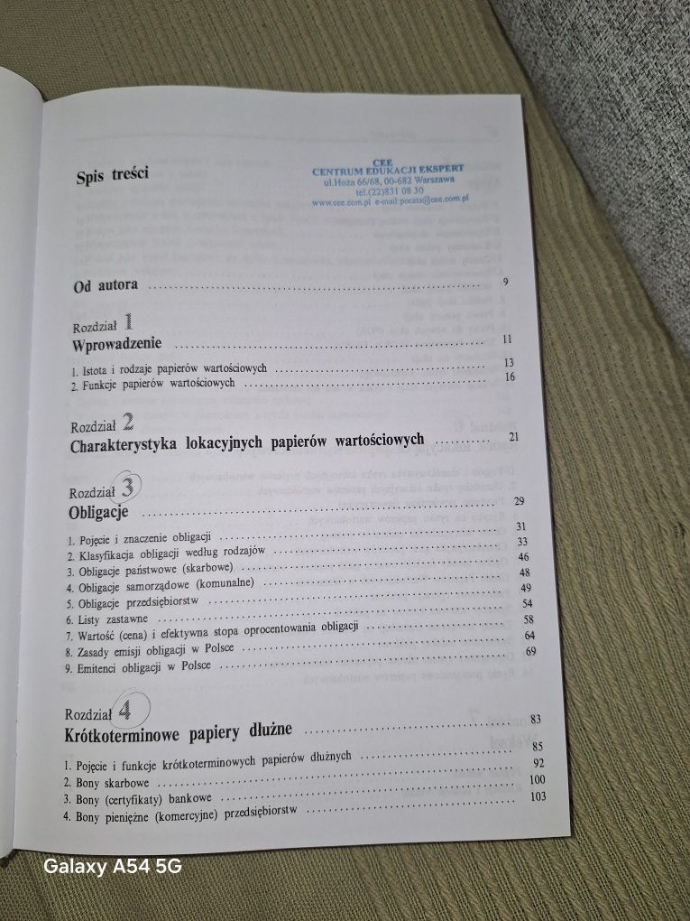 Witold Bień Rynek papierów wartościowych [BRSZP1]