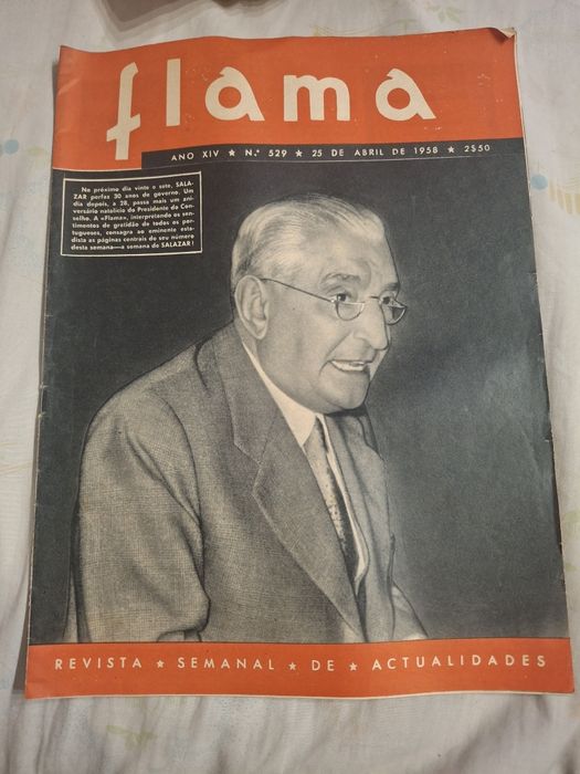 Revista flama ano 1958 oliveira Salazar