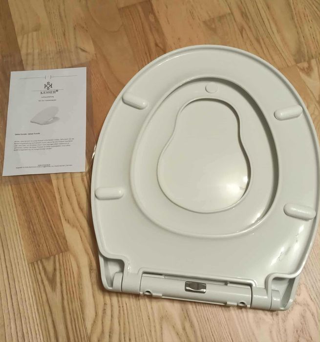 Deska WC wolnoopadająca Duroplast + nakładka dla dzieci 44,7 x 37,1cm