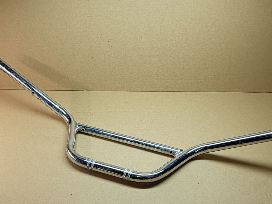 Кермо мото d22 з перемичкою, універсальне хром