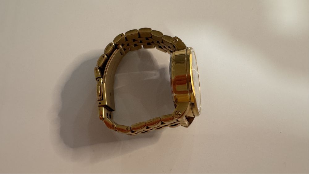 Fossil ES2197 zegarek damski złoty z szampańską tarczą