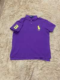 Фиолетовая поло футболка polo ralph lauren big ральф лорен оригинал xl