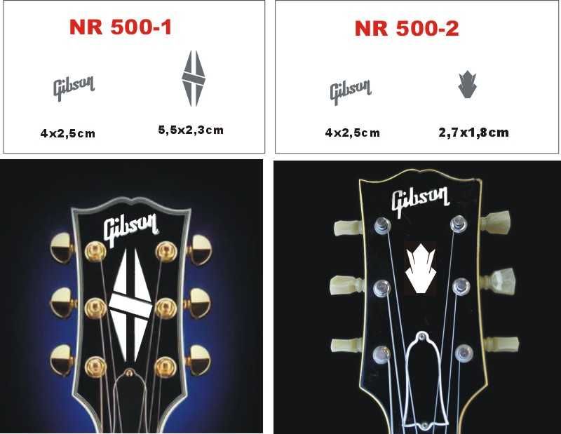 GIBSON symbol Diamond Hatch Custom Naklejki na Gitara Bas Futerał Case
