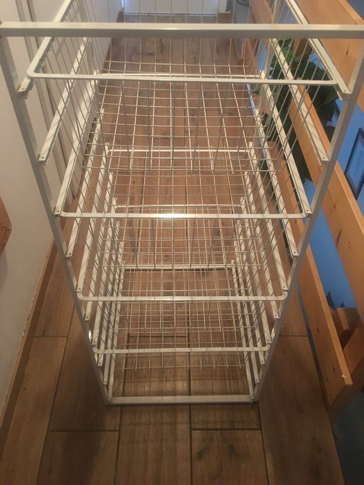 Ikea metalowa półka z szufladami garderoba