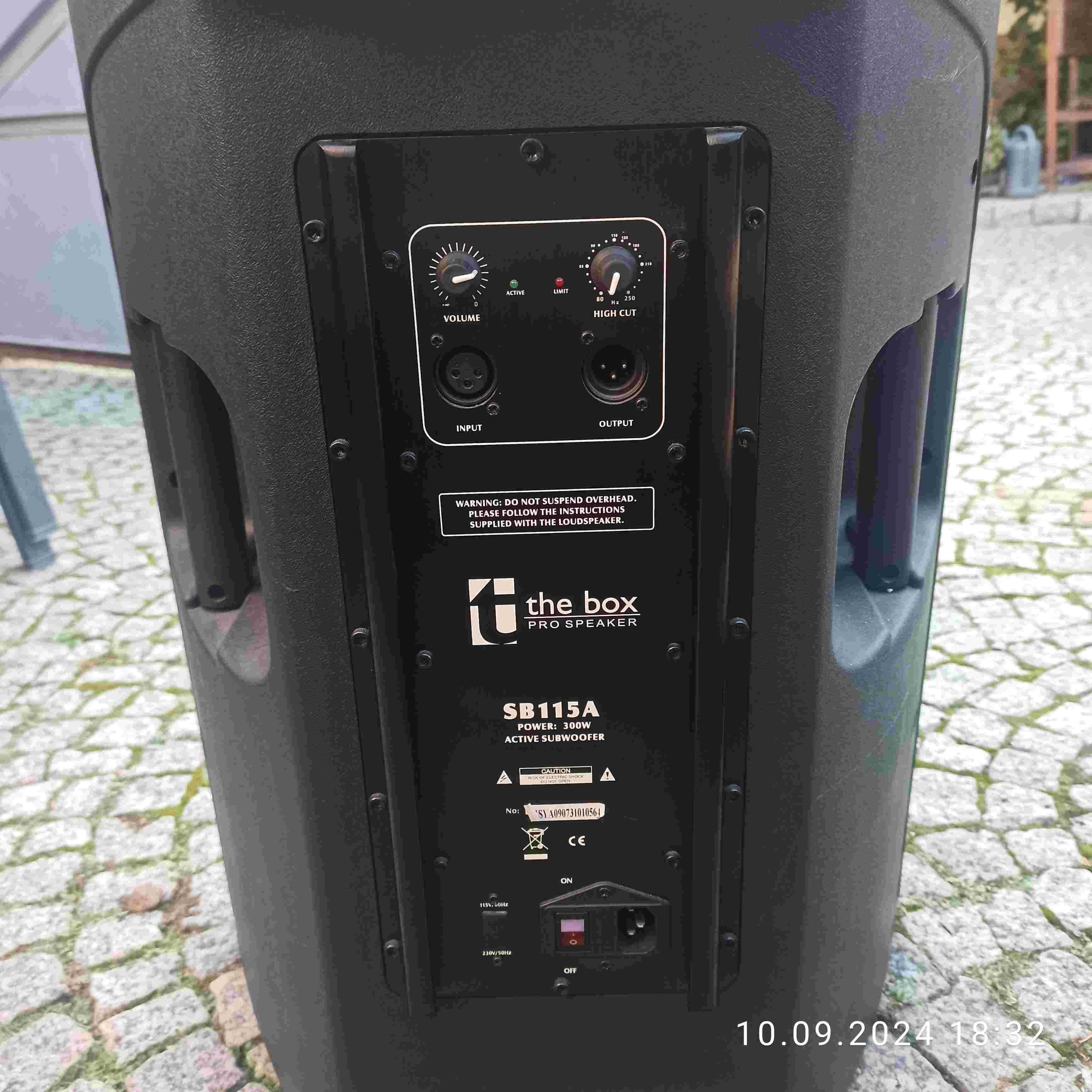 Kolumny estradowe aktywne, zetaw the box 2szt. PA502A, subbas SB115A