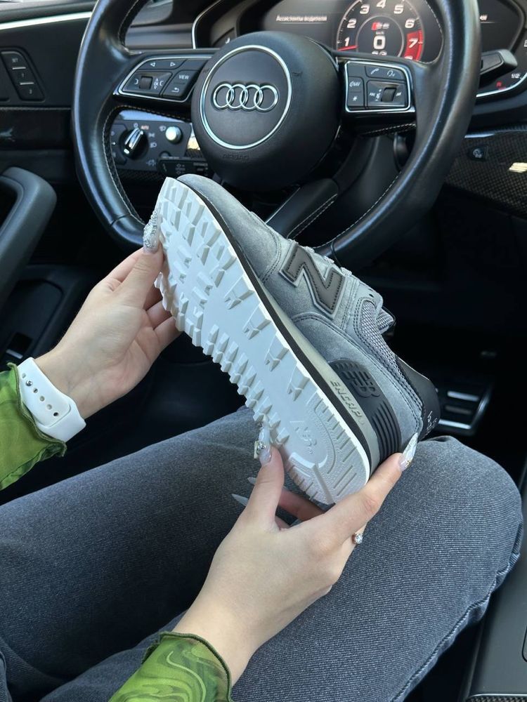 Жіночі кросівки нью беланс New Balance 574 Premium Gray Black [36-41]