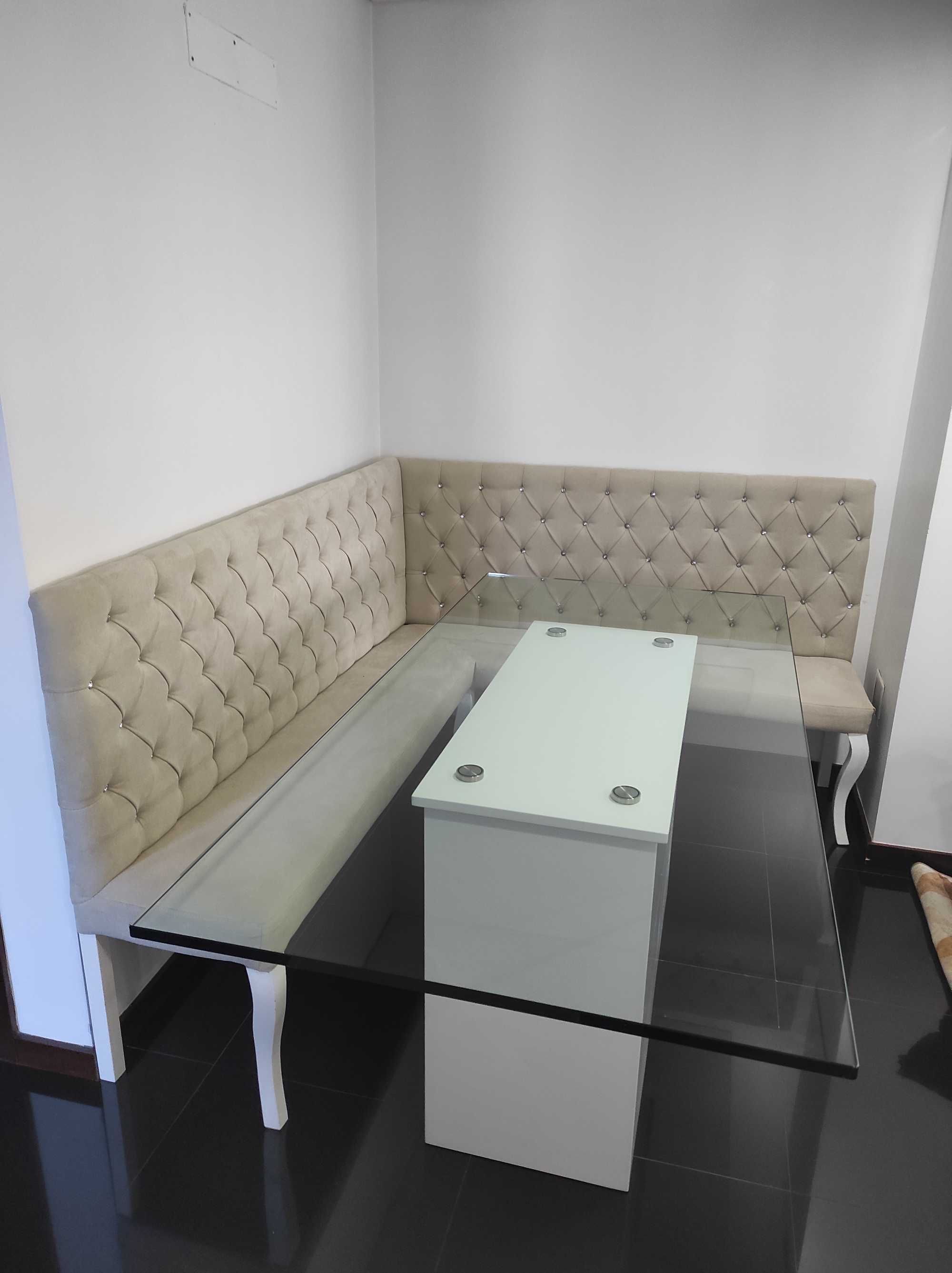 Mesa de vidro laminado