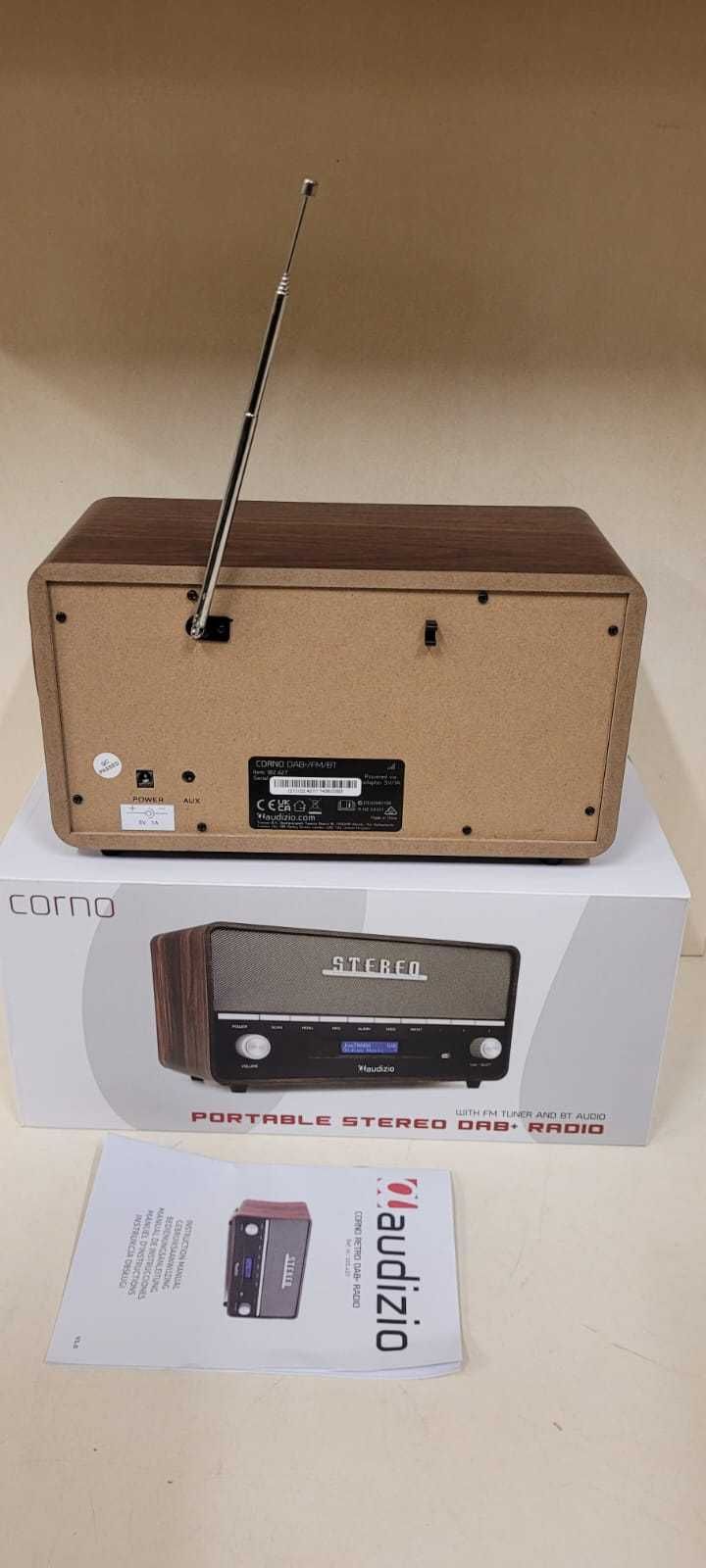 Corno radio stereo z budzikiem DAB+ FM BT.