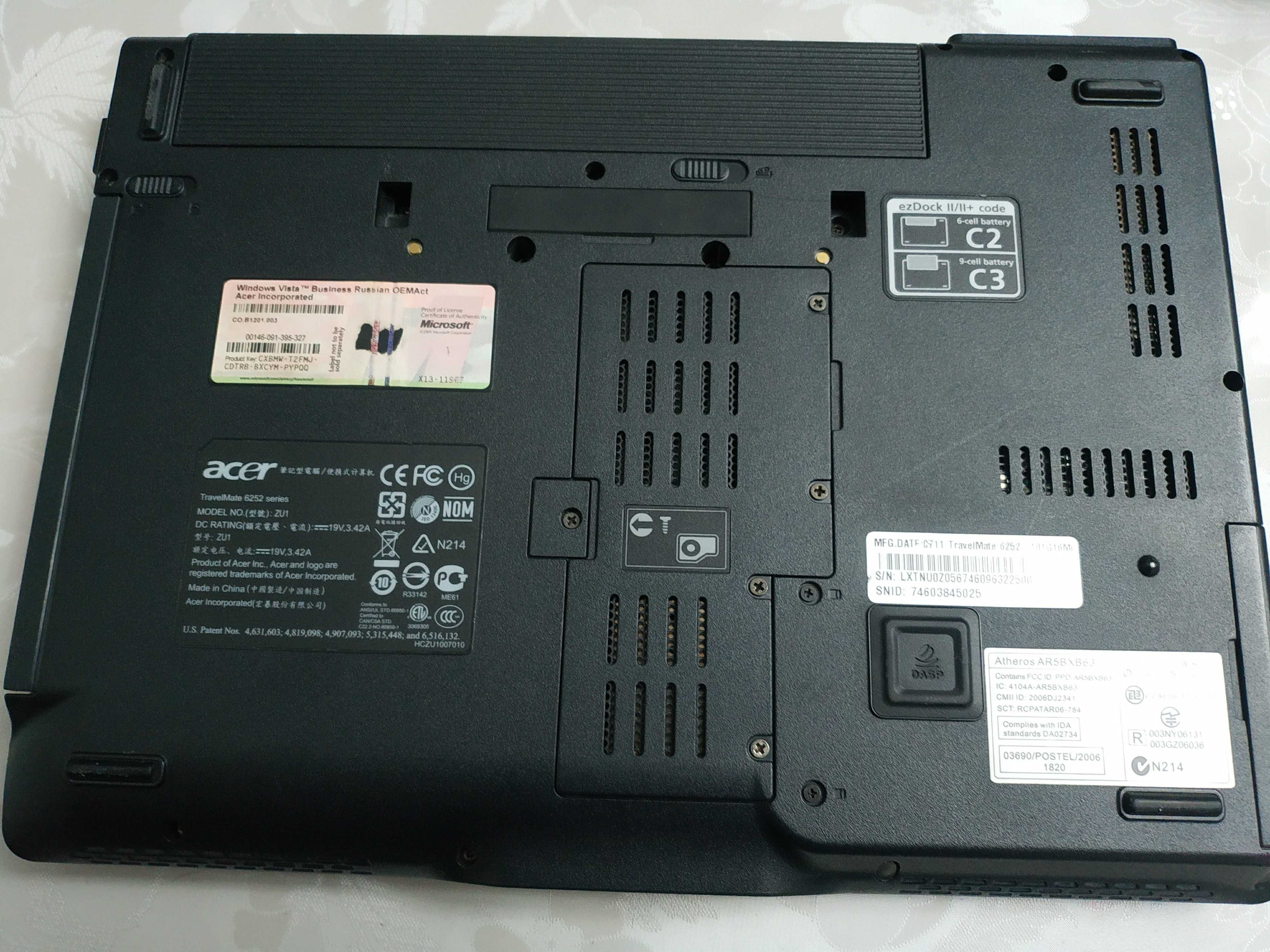 Ноутбук Acer TravelMate 6252-101G16Mi