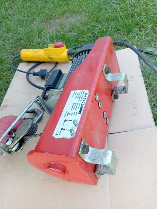 Wyciągarka elektryczna udźwig 800 kg z hamulcem 1300w kaseta sterujaca