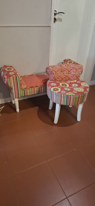 Conjunto banco e banqueta