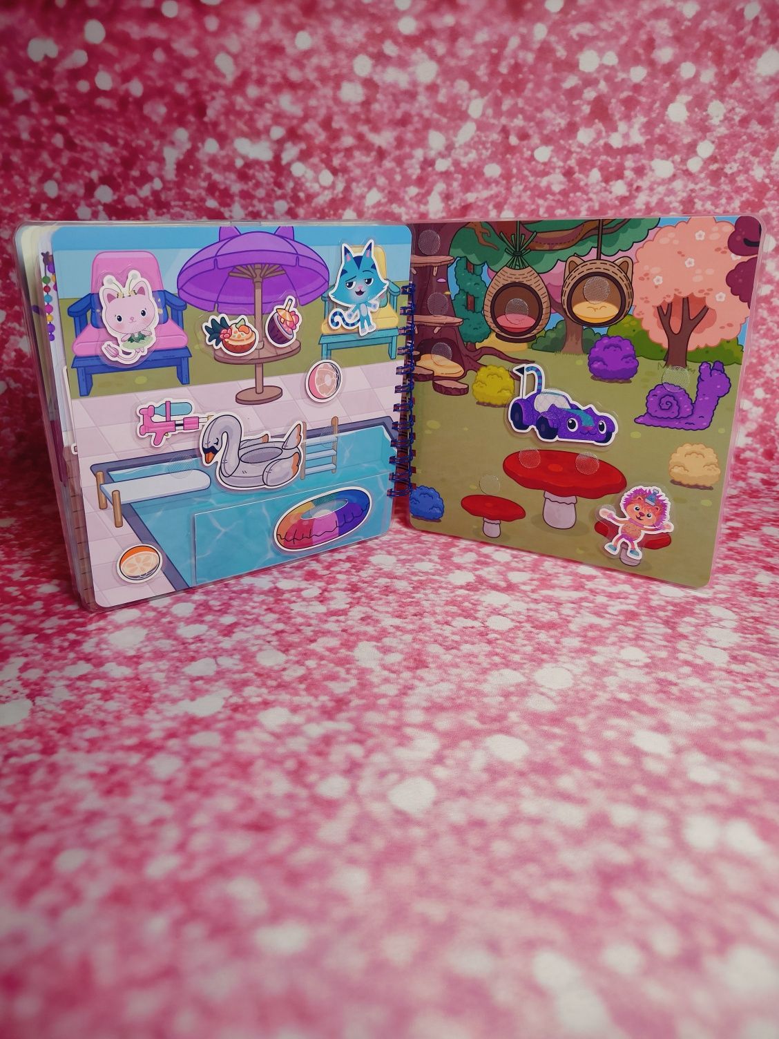 Książka na rzepy - Koci domek Gabby Gabi Gabbi house syrenkotka panduś