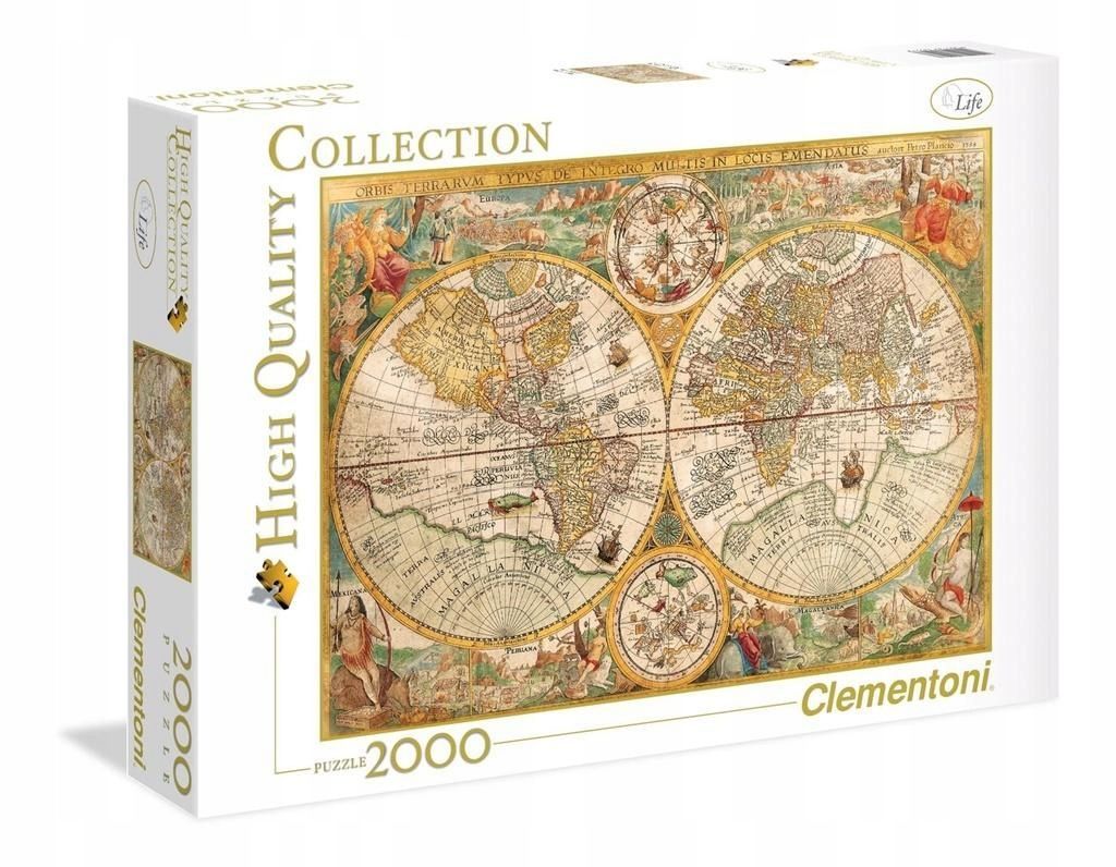 Puzzle 2000 Hq Ancient Map, Clementoni