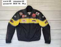 Куртка кожана мотокуртка probiker castrol захист гоночна М р 50