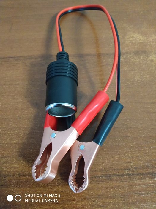 Адаптер прикуривателя автомобиля на клеммы АКБ 12В. Качество отличное!