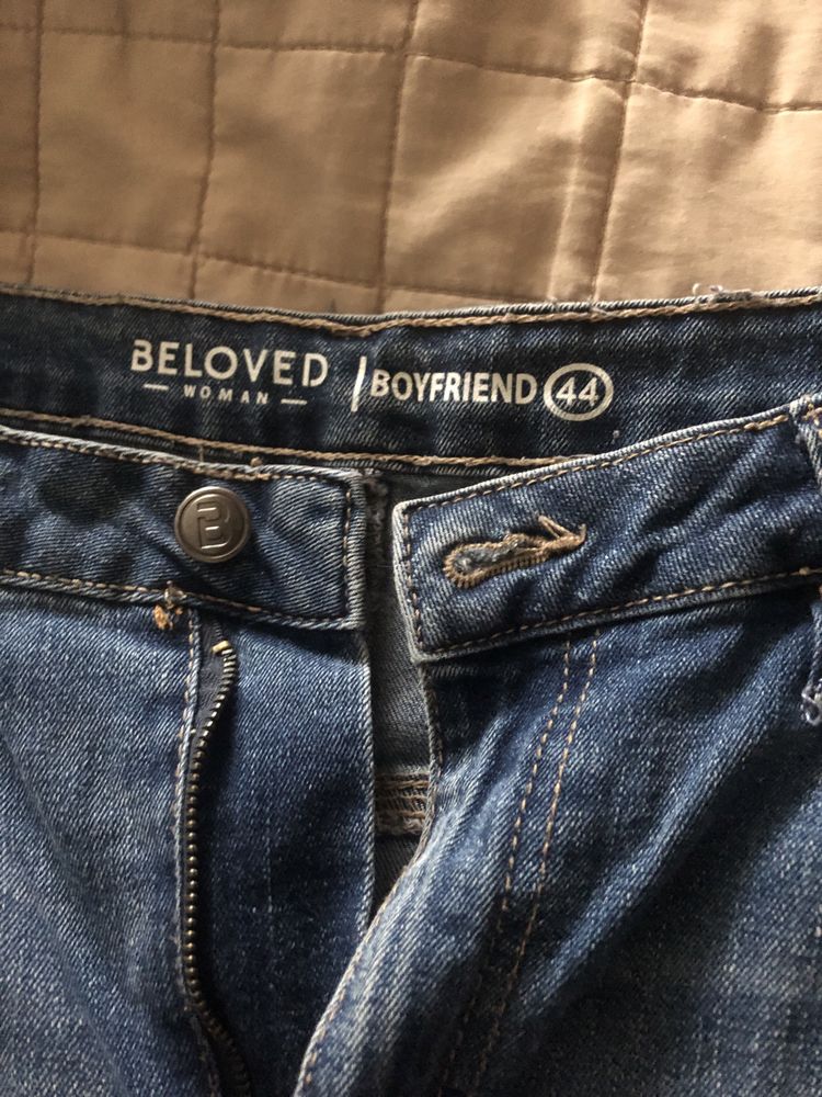 Jeansy xl/xxl 42/44 przetarcia  boyfriend