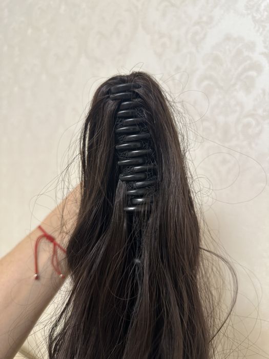 Волосся на заколці крабіку Шиньйон Накладний хвіст