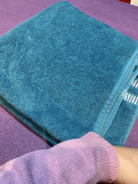 Dwa ręczniki Home&You (70x130 + 50x80) turkusowe