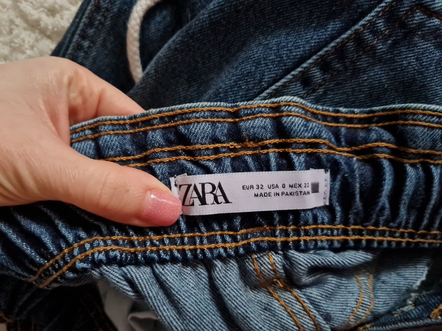 Высокие джинсы MOM Zara с высокой посадкой