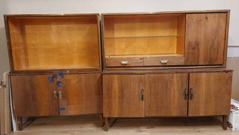 Meble PRL / Retro – Witryna i Szafka