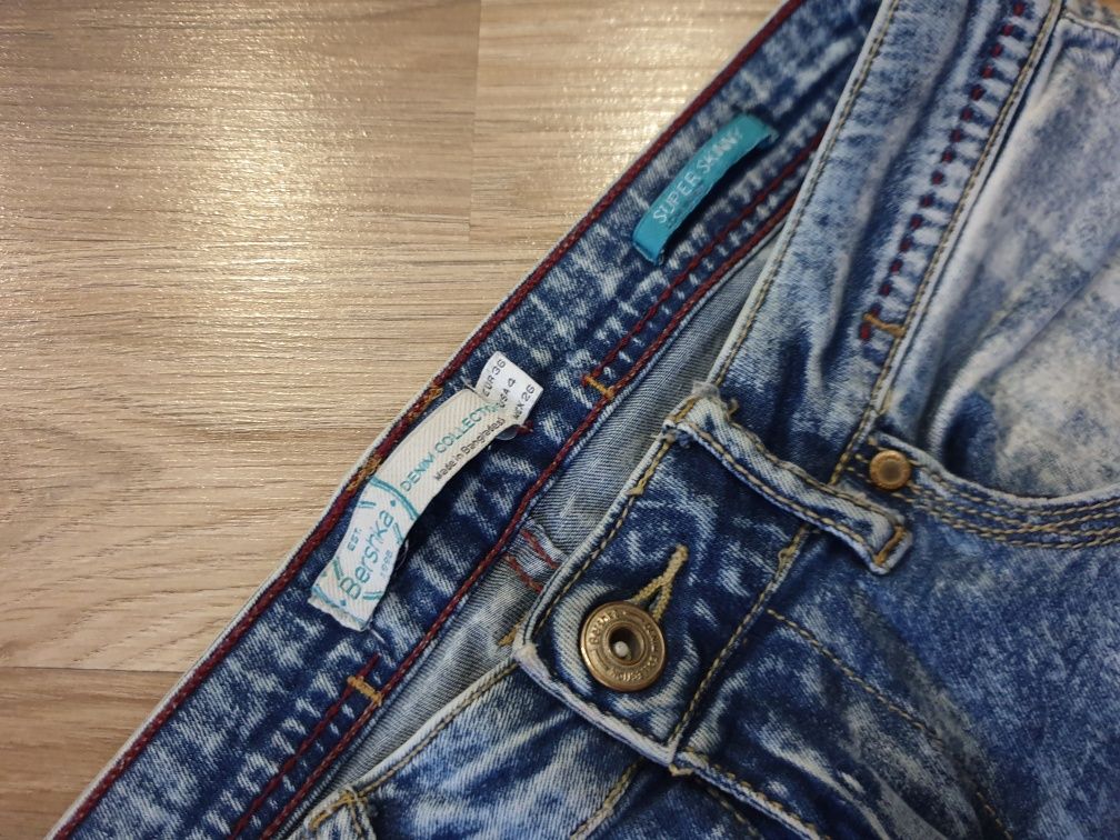 Spodnie skinny Bershka s