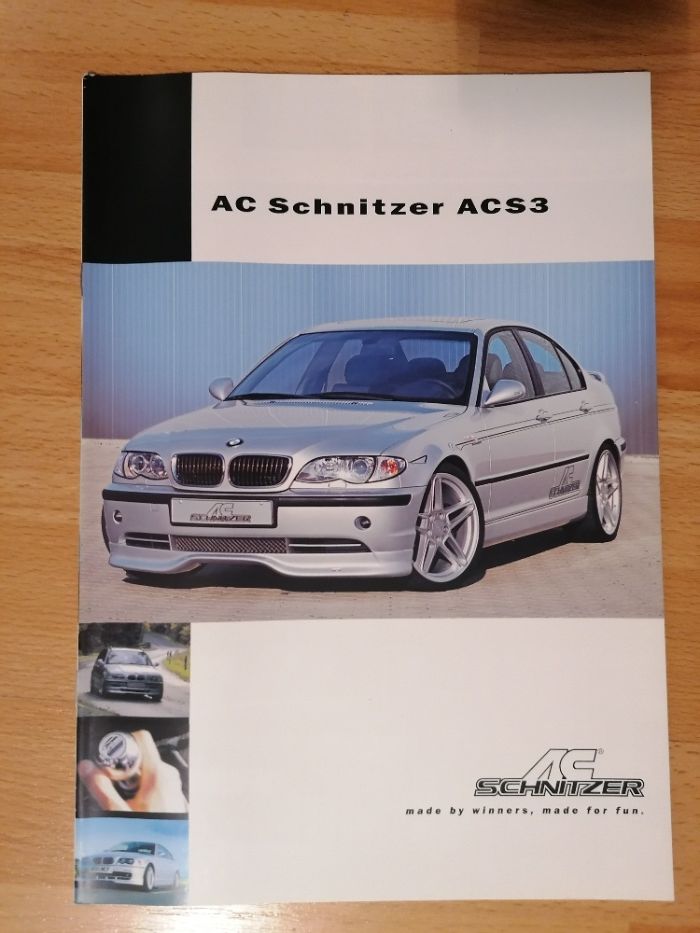 Prospekt BMW E46 3 ACS3 Schnitzer Sedan,Cabrio Touring.