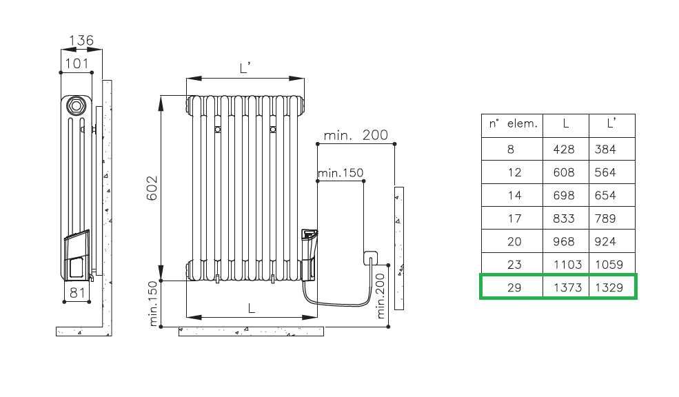 NOWY Grzejnik TESI 3 EF elektryczny biały IRSAP 60x137 cm