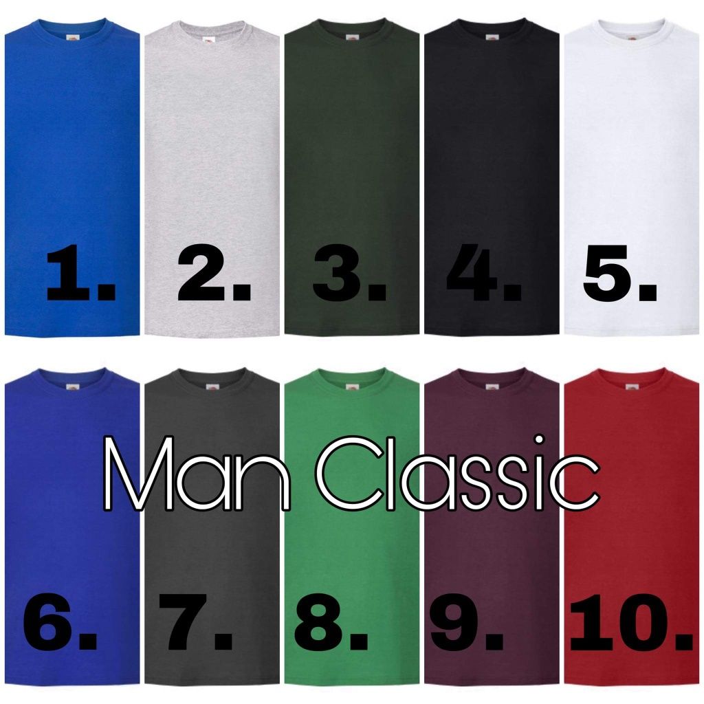 Tshirt classik meska fruit of the loom S,nowe