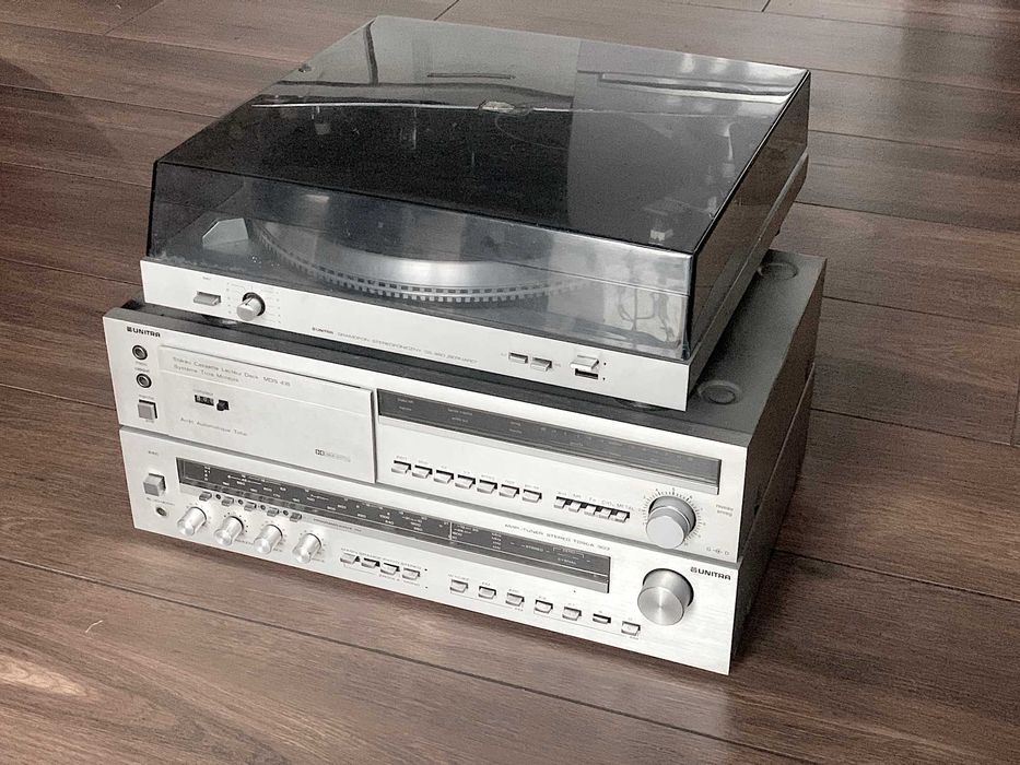 UNITRA - zestaw stereo gramofon ampli deck