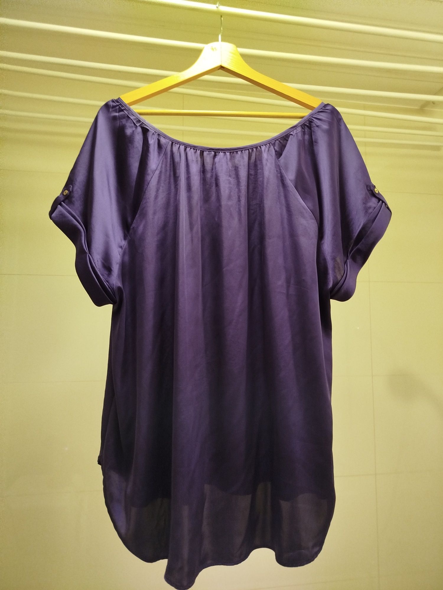 Elegancka bluzka, fiolet, r. 50, H&M