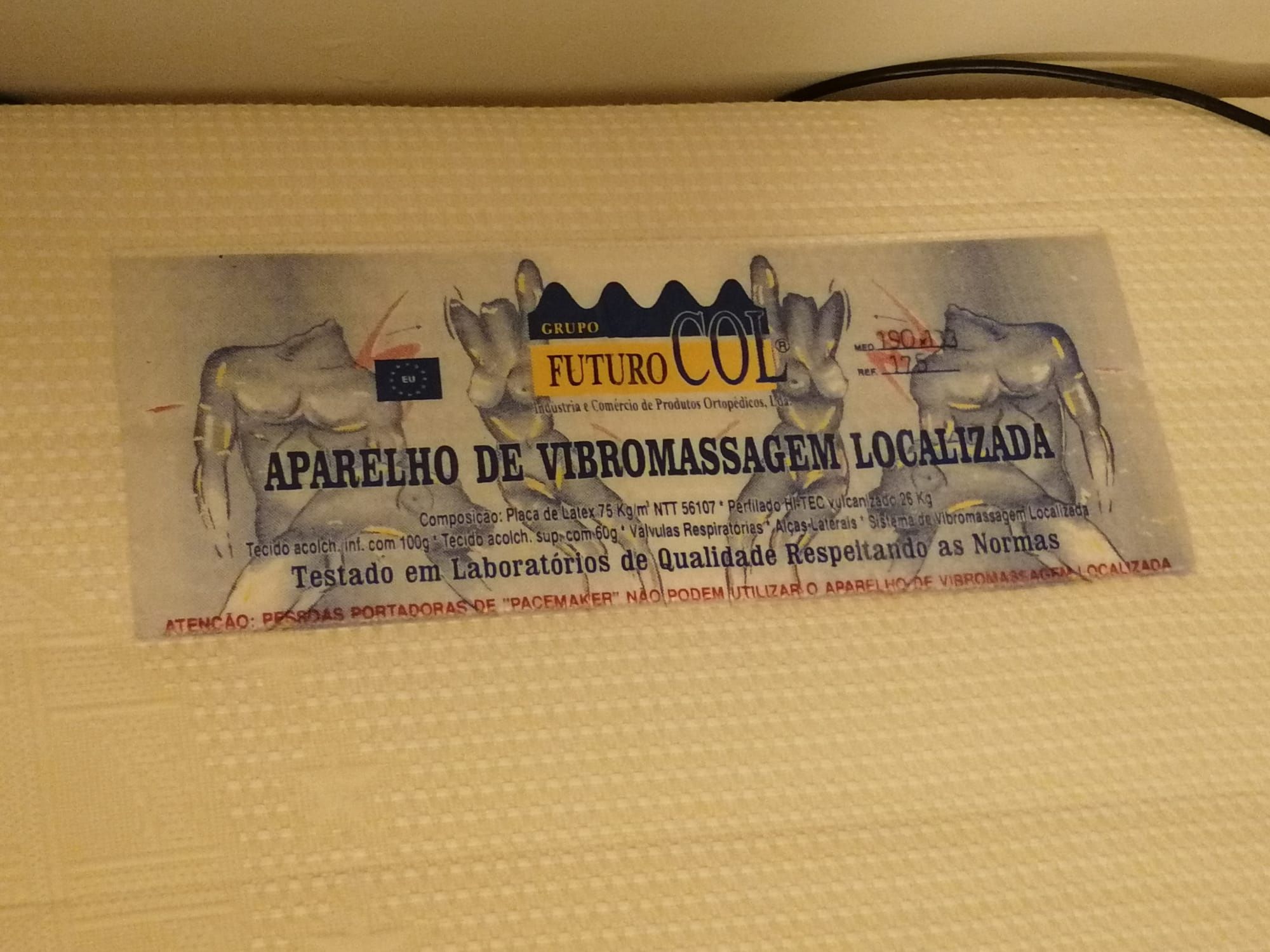 Colchão de massagem com comandos