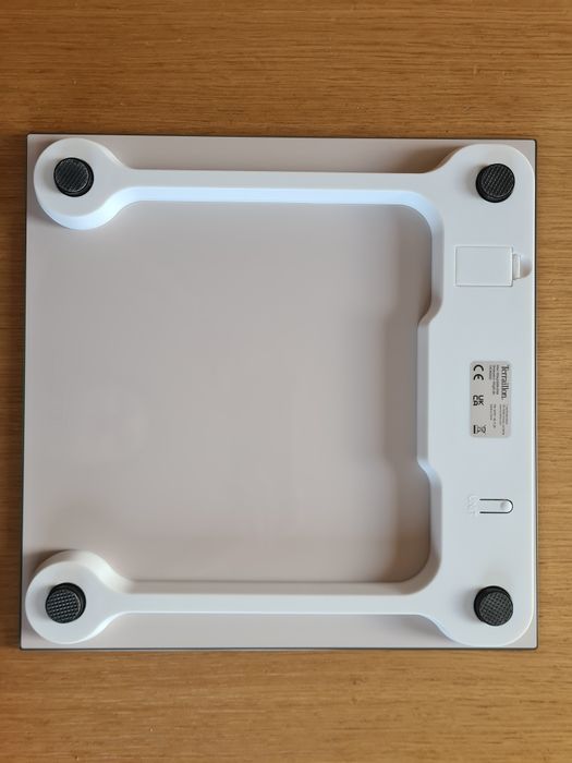TERRAILLON Waga analityczna waga łazienkowa max 150 kg jasna szara