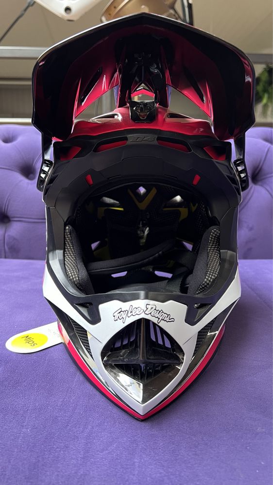 Nowy kask full face TLD troy lee designe D4 carbon kolor drip