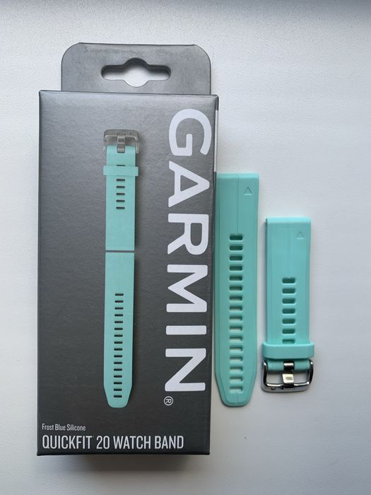 Оригінальний ремінець Garmin Quickfit 20 Frost Blue Silicone