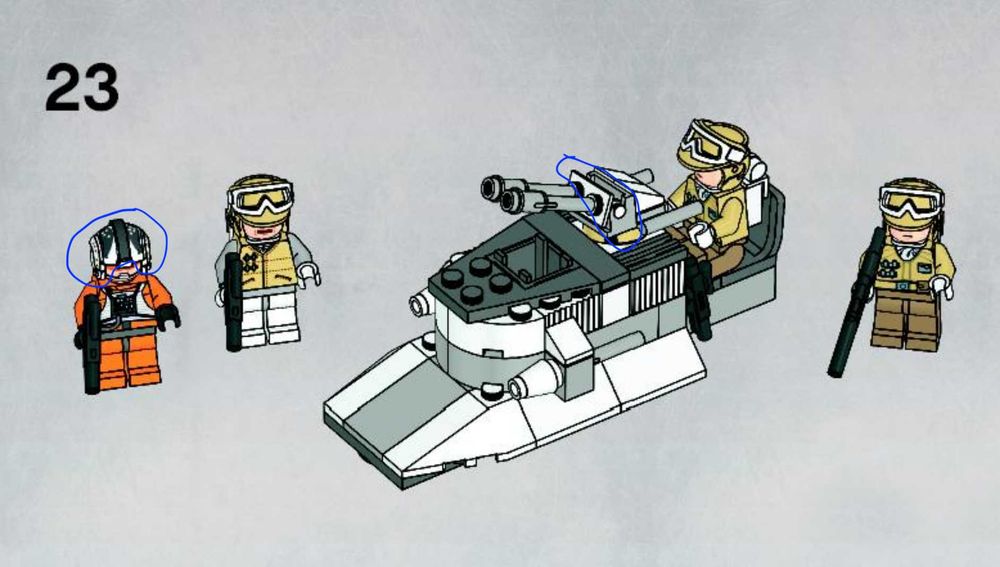 Конструктор б/у LEGO Star Wars Rebel Trooper Battle Pack 8083, 2010