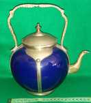 Bule Marroquino Porcelana e Metal