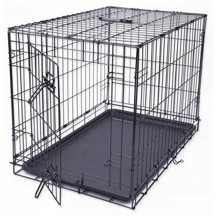 DOG FANTASY klatka kennelowa metalowy kojec 122x84x76cm PIES