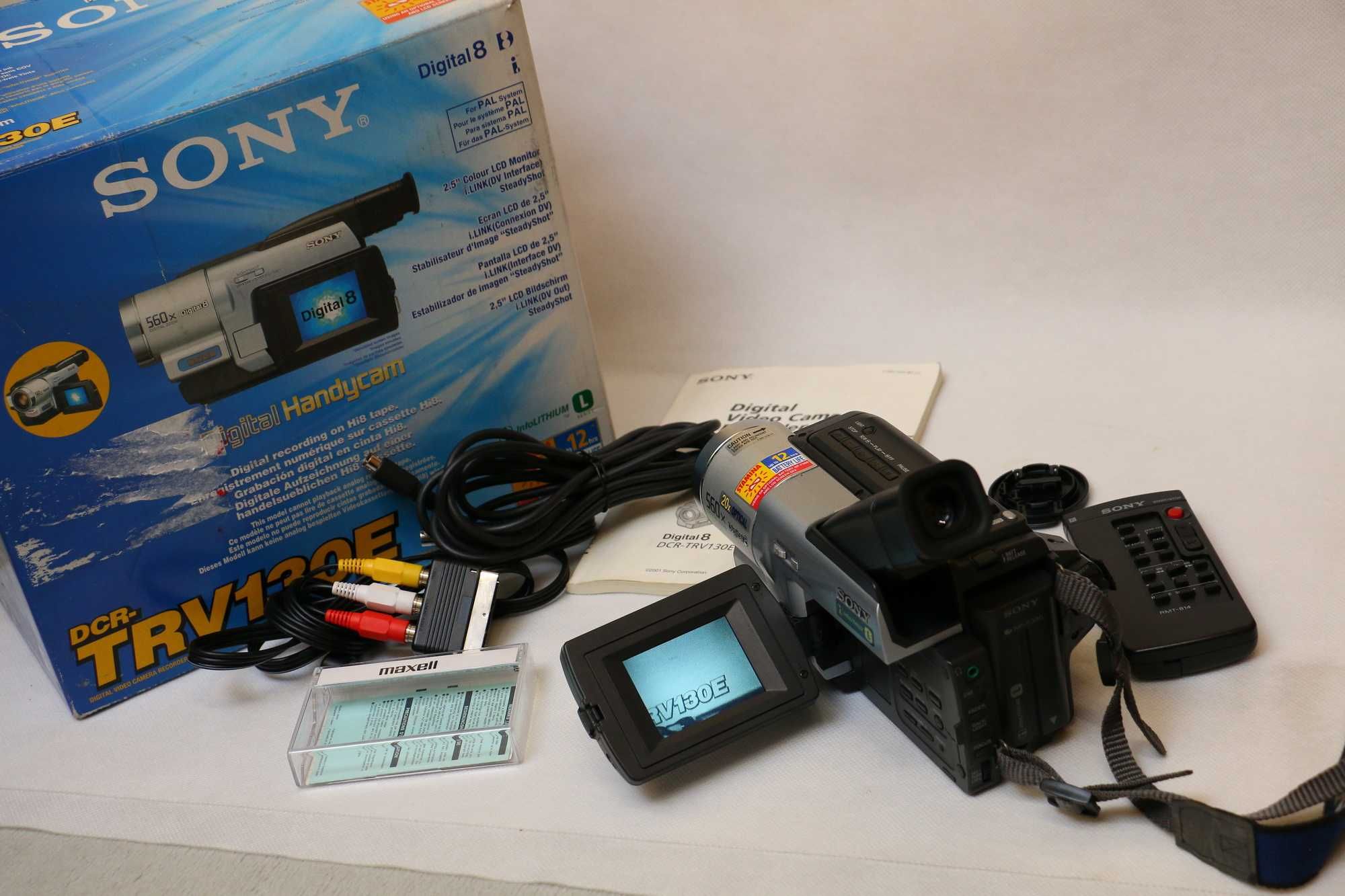 Kamera Sony DCR-TRV130E komplet w pudełku * testowana * vintage
