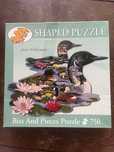 Puzzle Bits and Pieces Shaped J. Williams Graceful Loons Kaczka 750
