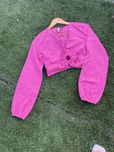 Top Cropped rosa com argola