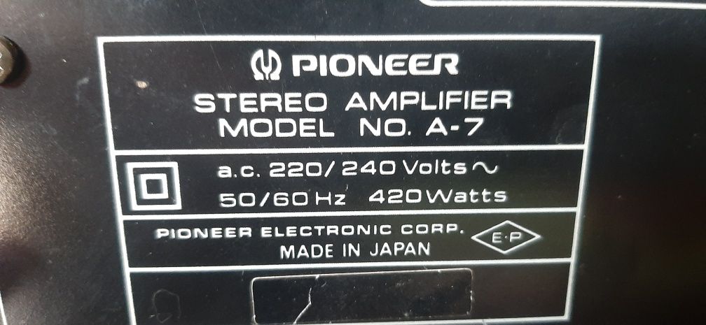 Pioneer A-7 Wzmacniacz