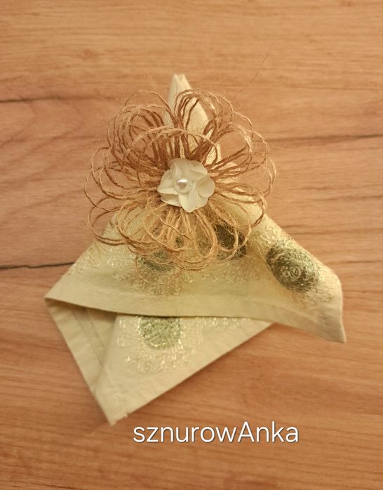 Komplet 6 obrączek do serwetek w stylu boho