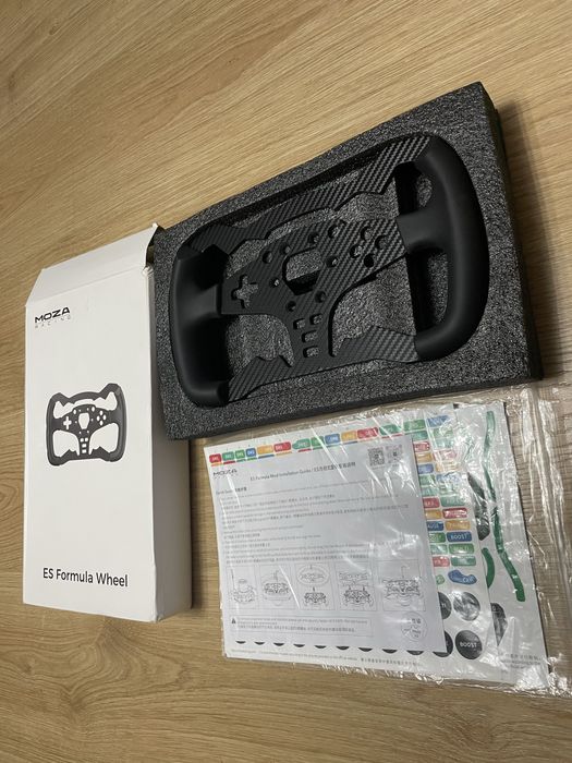 (Карбон) штурвал для керма MOZA Racing ES-ESX (Наліпки в подарунок)