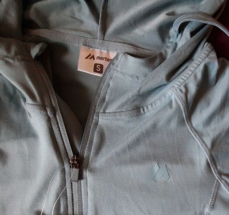 Bluza sportowa damska z kapturem * turkusowa * rozm. S-M * Martes