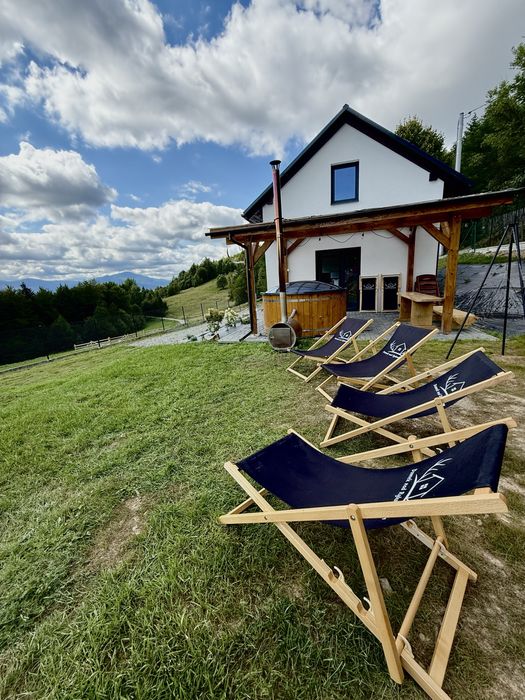 Domek Nad Rykowiskiem z balią . Jeleśnia. Żywiec