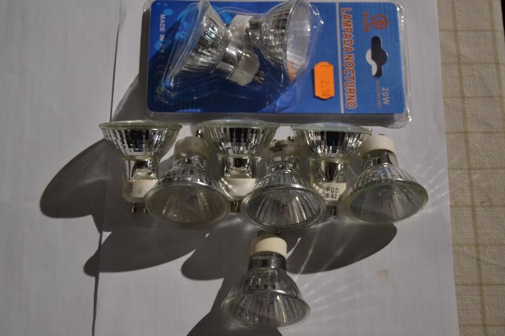 9 lampadas de halogénio
